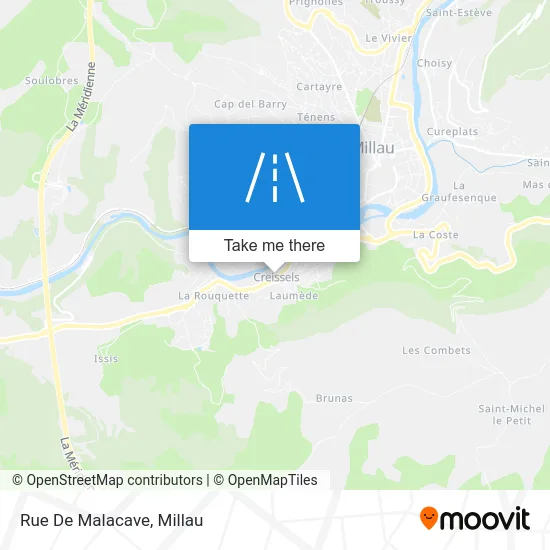 Rue De Malacave map