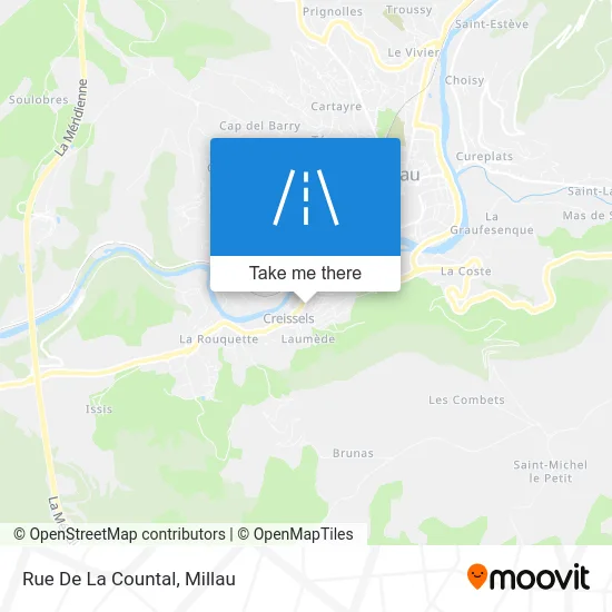 Rue De La Countal map