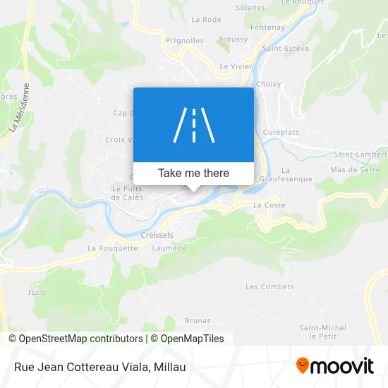 Rue Jean Cottereau Viala map