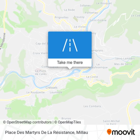 Place Des Martyrs De La Résistance map