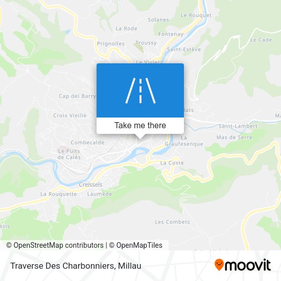 Traverse Des Charbonniers map