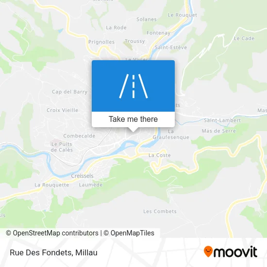 Rue Des Fondets map