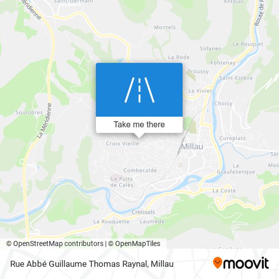 Mapa Rue Abbé Guillaume Thomas Raynal