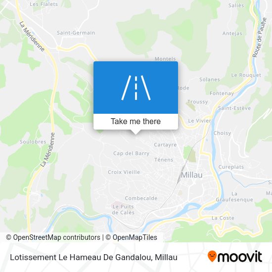 Lotissement Le Hameau De Gandalou map
