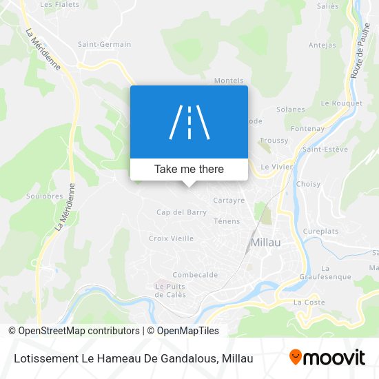 Lotissement Le Hameau De Gandalous map