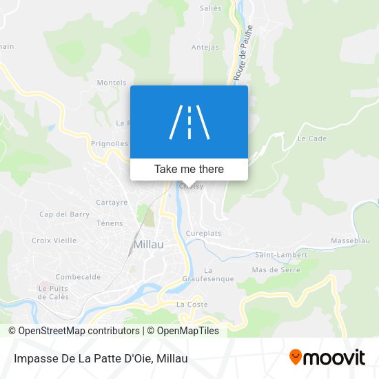 Impasse De La Patte D'Oie map