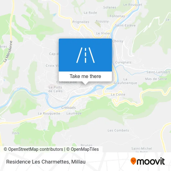 Residence Les Charmettes map