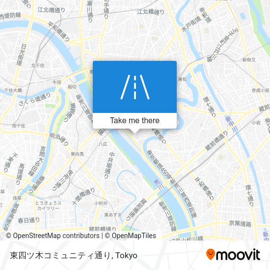 東四ツ木コミュニティ通り map