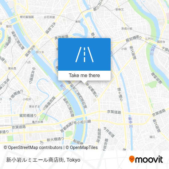 新小岩ルミエール商店街 map