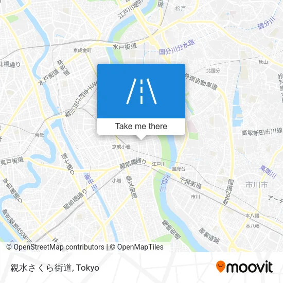 親水さくら街道 map