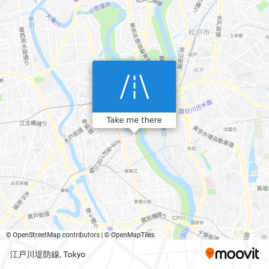 江戸川堤防線 map