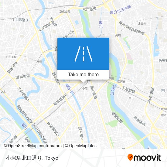 小岩駅北口通り map