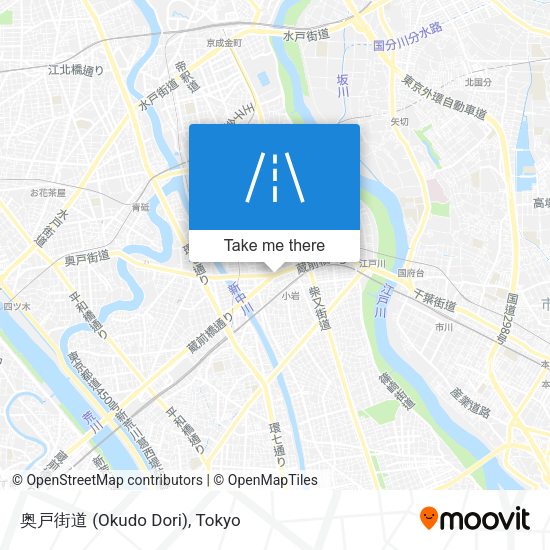 奥戸街道 (Okudo Dori) map
