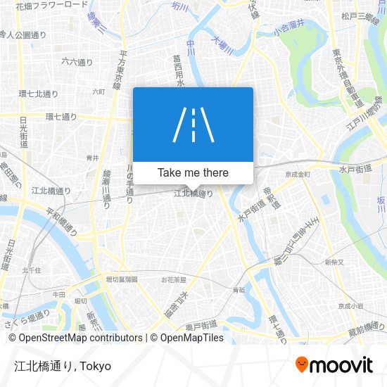 江北橋通り map