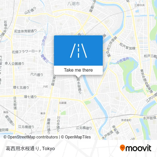 葛西用水桜通り map