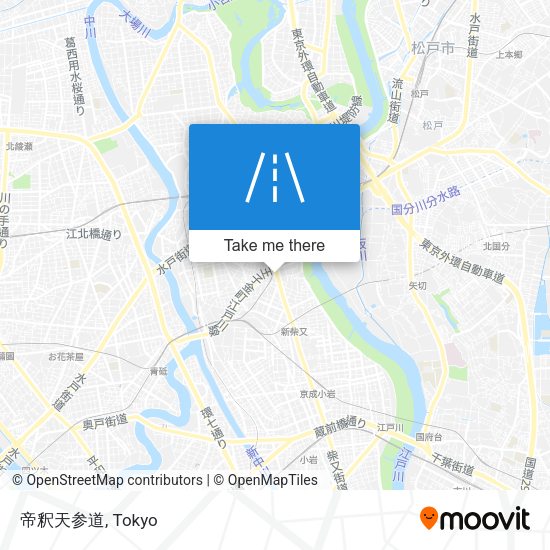 帝釈天参道 map