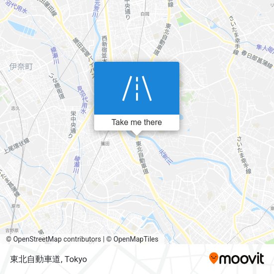 東北自動車道 map