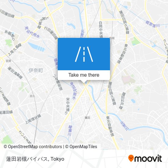 蓮田岩槻バイパス map