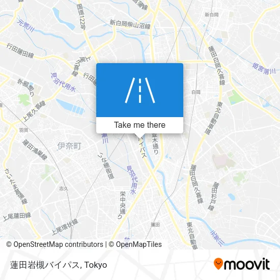 蓮田岩槻バイパス map