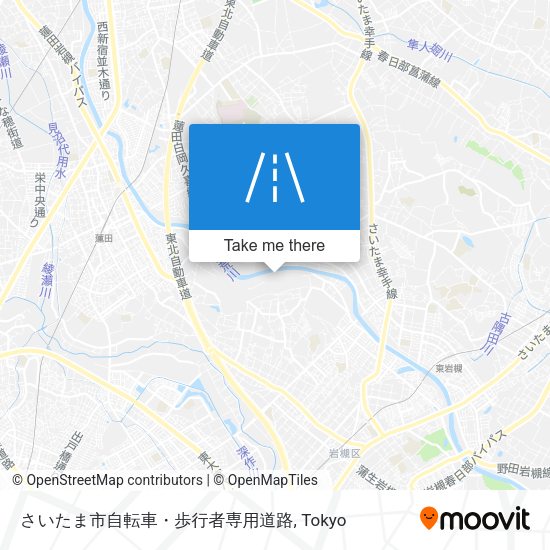 さいたま市自転車・歩行者専用道路 map