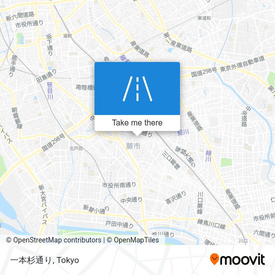 一本杉通り map