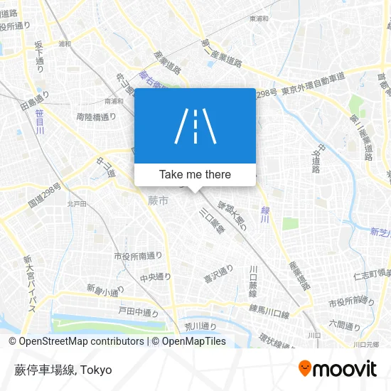 蕨停車場線 map
