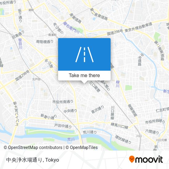 中央浄水場通り map