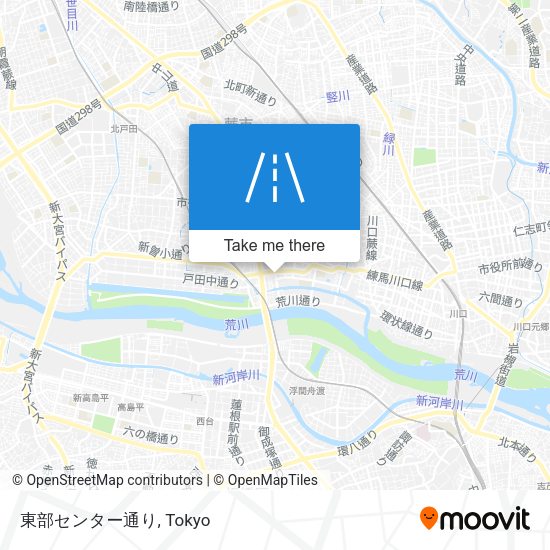 東部センター通り map
