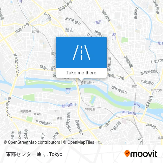 東部センター通り map