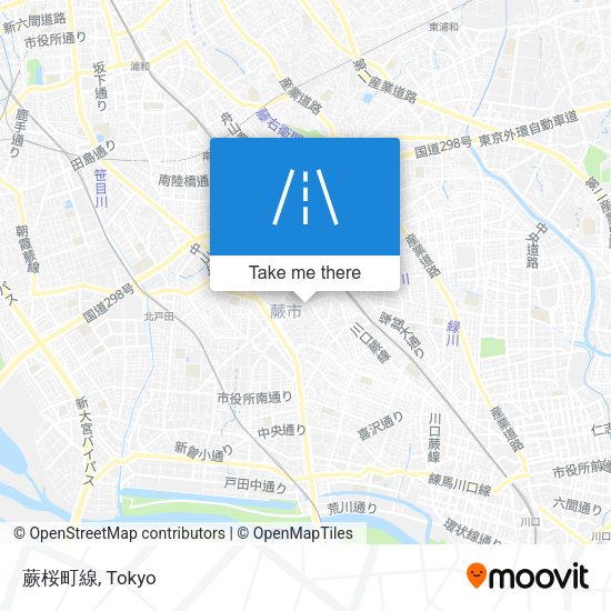 蕨桜町線 map