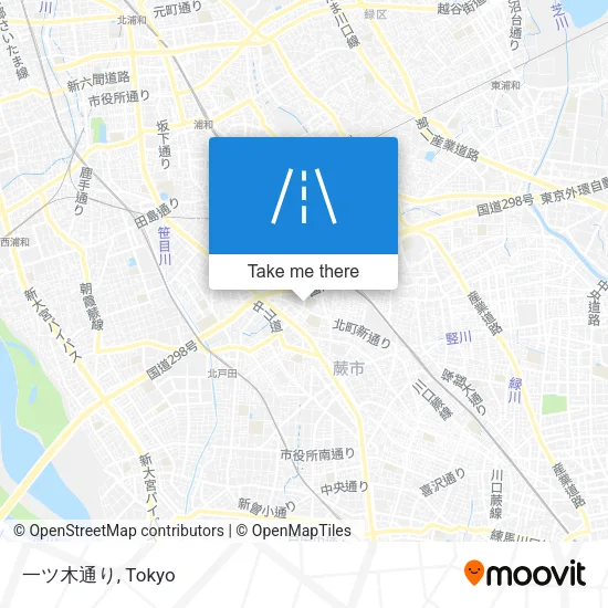 一ツ木通り map