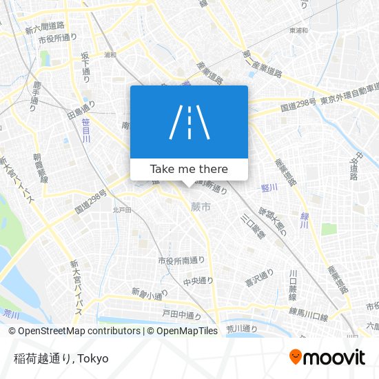 稲荷越通り map