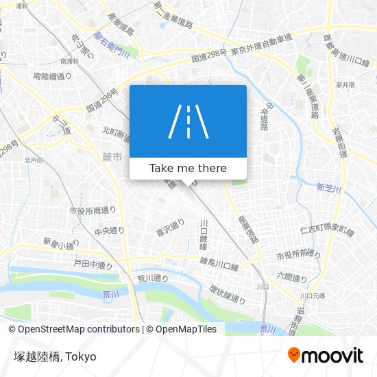 塚越陸橋 map