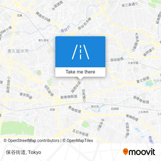 保谷街道 map