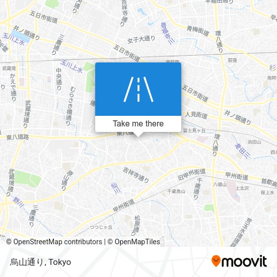 烏山通り map