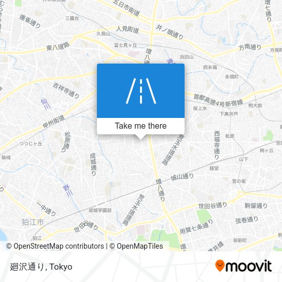 廻沢通り map