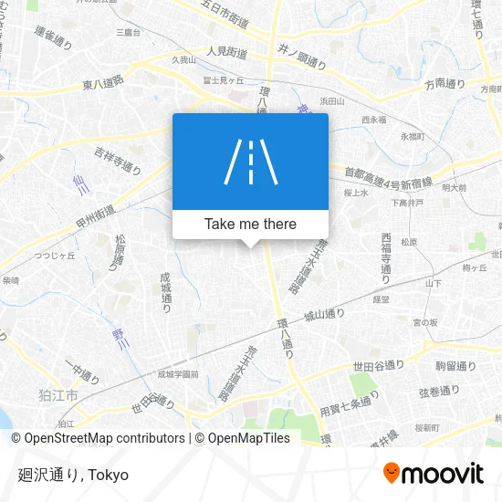 廻沢通り map