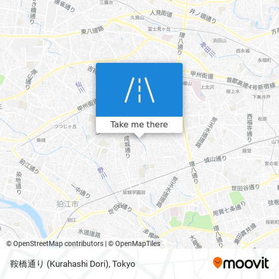 鞍橋通り (Kurahashi Dori) map