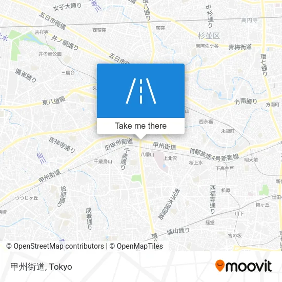 甲州街道 map
