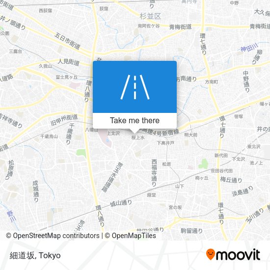 細道坂 map