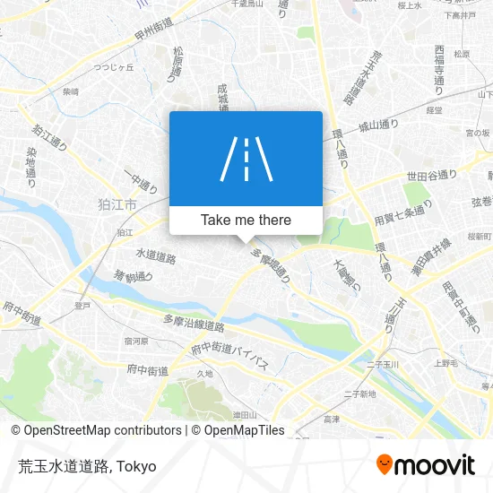 荒玉水道道路 map