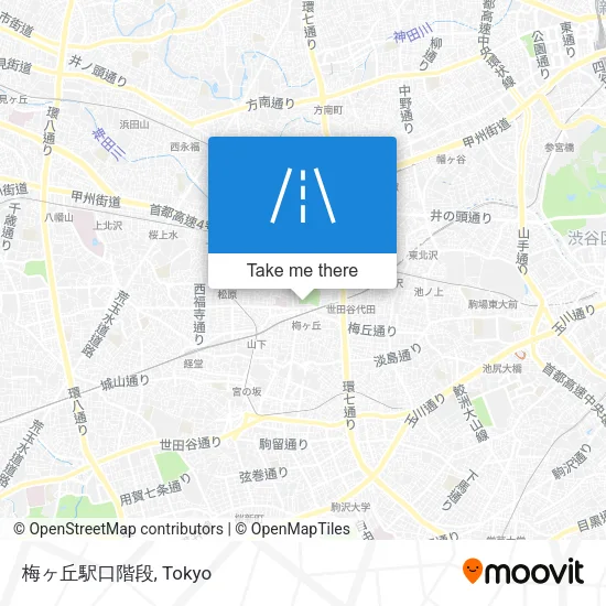 梅ヶ丘駅口階段 map