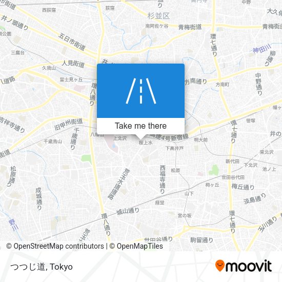 つつじ道 map