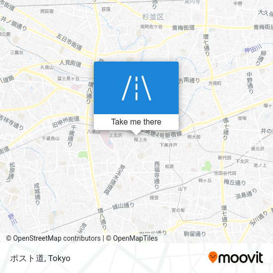 ポスト道 map