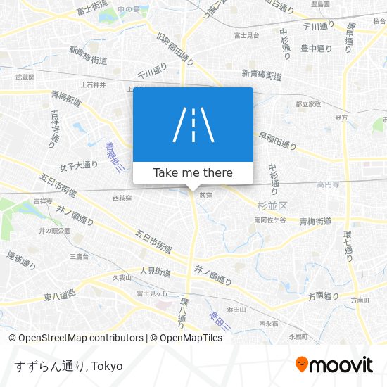 すずらん通り map