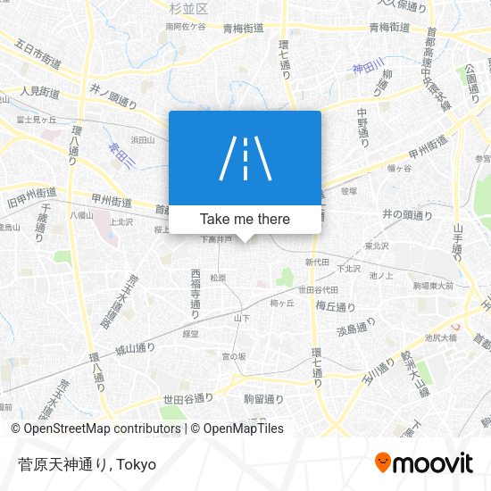 菅原天神通り map