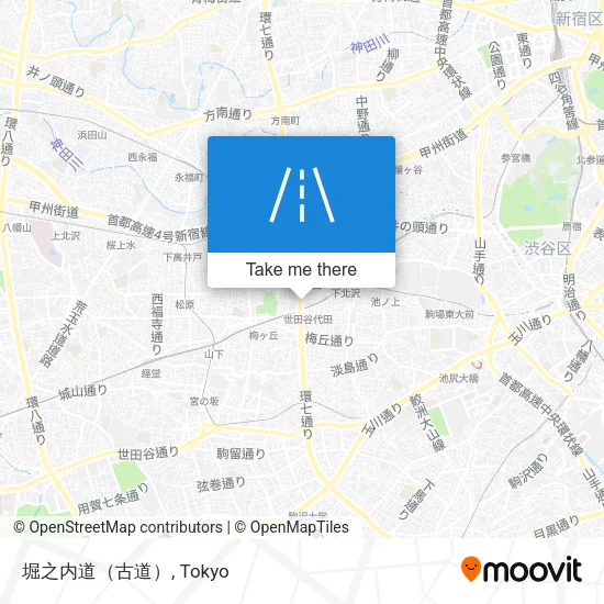堀之内道（古道） map