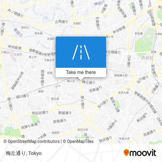梅丘通り map