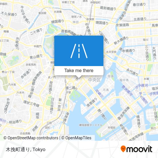 木挽町通り map