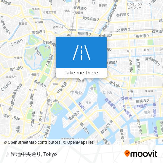 居留地中央通り map